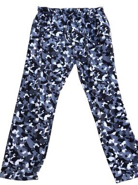 BOTTOMS OUT Fleece Sweatpants Pajama Pants Women's XL Camo Pockets Gray